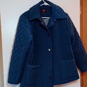 Gallery Quilted Navy Women's Puffer Jacket